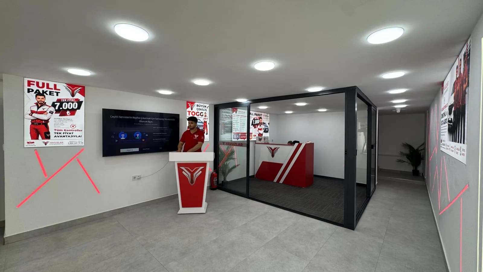 Yavuzlar Sincan Oto Ekspertiz — müşteri karşılama ve bekleme alanı